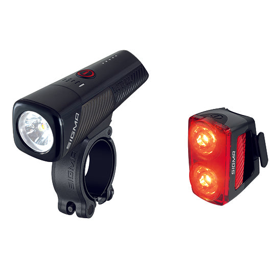 ECLAIRAGE VELO AV+AR RECHARG.USB-C SIGMA BUSTER 800/BUSTER RL 150 FIXATION CINTRE/TIGE DE