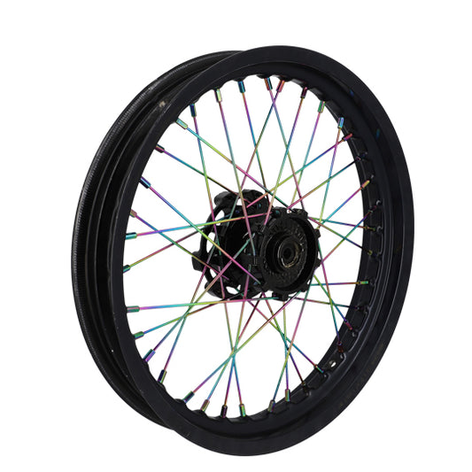 RAYON ROUE DOPPLER ADAPT. DERBI SENDA - NEOCHROME (KIT JANTE AV - 36 RAYON DE 195MM)