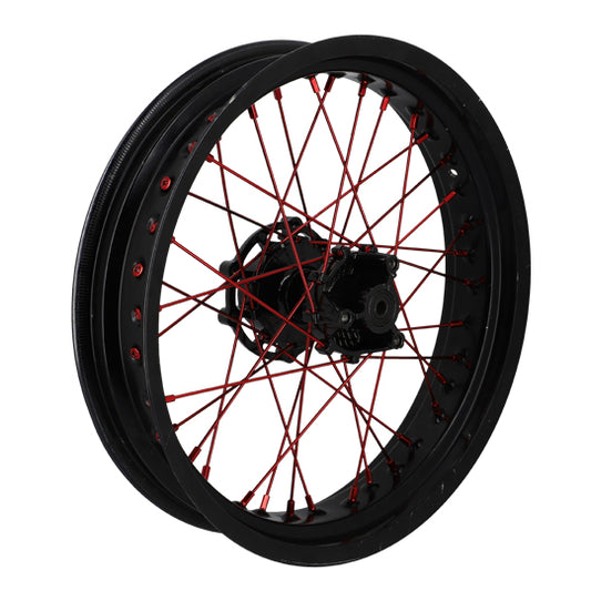 RAYON ROUE DOPPLER ADAPT. DERBI SENDA - ROUGE (KIT JANTE AV - 36 RAYON DE 195MM)