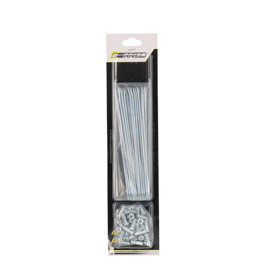 RAYON ROUE DOPPLER ADAPT. DERBI SENDA - ARGENT (KIT JANTE AR -18 RAYON 195MM +18X199MM)