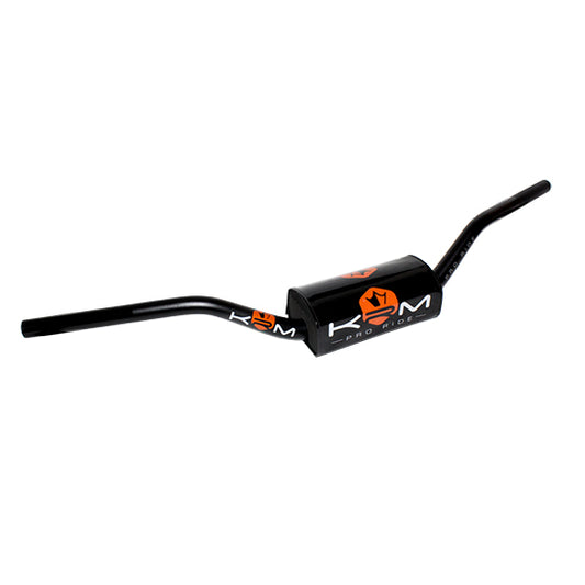 GUIDON MECABOITE/MOTO KRM OVERSIZE D28.6 ALU KRM PRO RIDE AVEC MOUSSE - NOIR/ORANGE