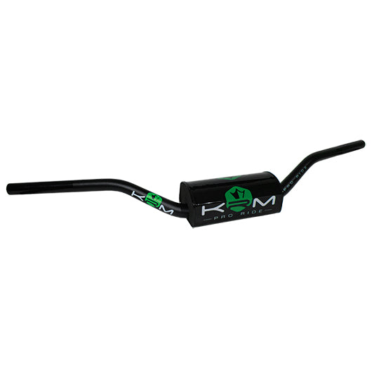 GUIDON MECABOITE/MOTO KRM OVERSIZE D28.6 ALU KRM PRO RIDE AVEC MOUSSE - NOIR/VERT