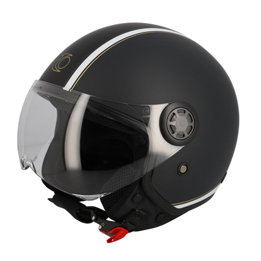 CASQUE JET TRENDY JT-306 GRIS ANTHRACITE  T53-54 XS - CE 22-06