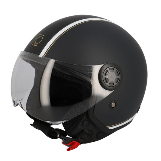 CASQUE JET TRENDY JT-306 GRIS ANTHRACITE  T55-56 S - CE 22-06