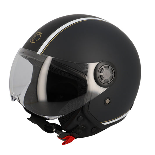 CASQUE JET TRENDY JT-306 GRIS ANTHRACITE  T57-58 M - CE 22-06