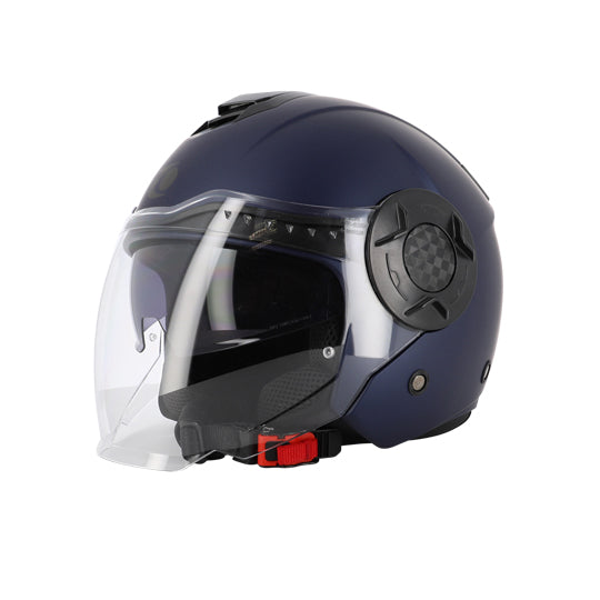 CASQUE JET TRENDY JT-406 DV BLEU METALISE MAT T6 1-62 XL - CE 22-06