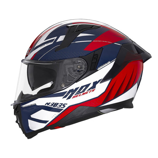 CASQUE INTEGRAL DOUBLE ECRAN NOX N303-S VEKTRA BLEU/BLANC/ROUGE T59-60L
