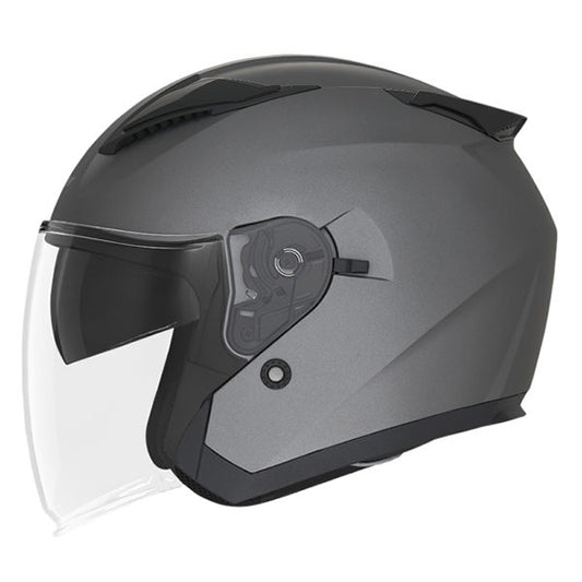 CASQUE JET DOUBLE ECRAN NOX N129  TITANIUM T53-54 XS