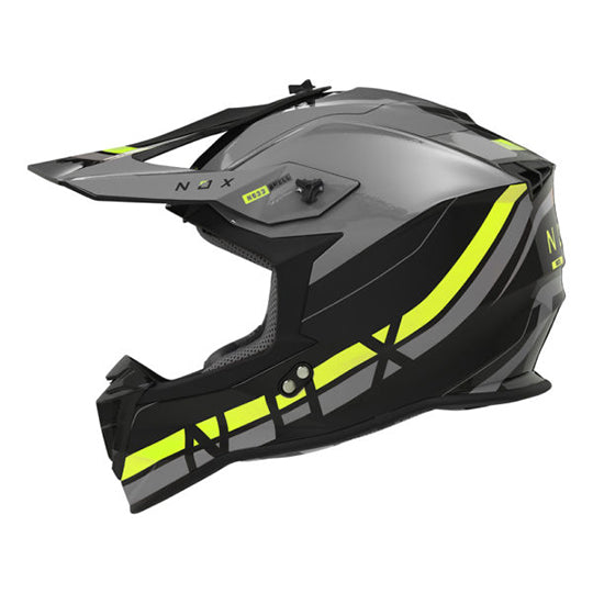CASQUE CROSS NOX N633 AIRSHOCK NARDO/JAUNE FLUO T61-62 XL