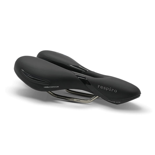SELLE LOISIR SELLE ROYAL RESPIRO ATHLETIC UNISEX NOIR AVEC OUVERTURE CENTRALE