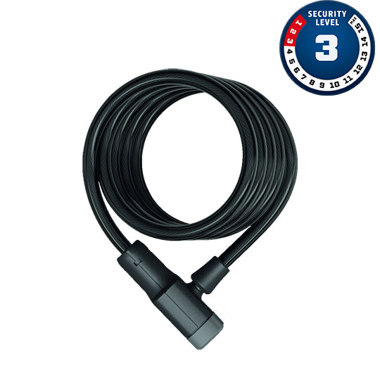 ANTIVOL VELO SPIRAL A CLE D10 X 1.80M ABUS PRIMO 5510K NOIR SANS SUPPORT