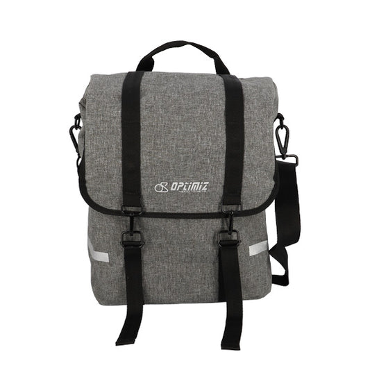 SACOCHE VELO PORTE BAGAGE OPTIMIZ GRIS CLAIR - 17 LITRES