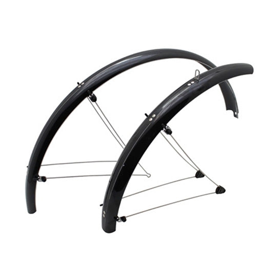 GARDE BOUE VTC/VTT 20'' STRONG PLASTIQUE A TRINGLES 54MM NOIR BRILLANT (PR)