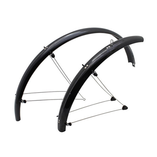 GARDE BOUE VTC/VTT 20'' STRONG PLASTIQUE A TRINGLES 54MM NOIR BRILLANT (PR)