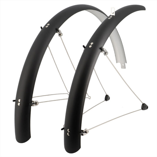 GARDE BOUE VTC/VTT 26'' STRONG TOUR PLASTIQUE A TRINGLES 54MM NOIR MAT (PR)