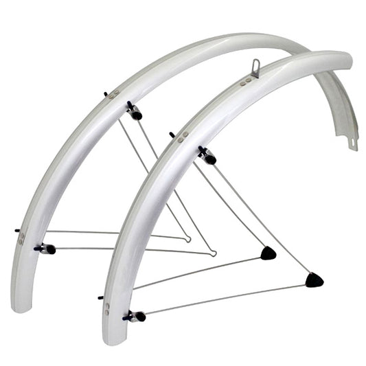 GARDE BOUE VTC/VTT 26'' STRONG COUNTRY S PLASTIQUE A TRINGLES 60MM ARGENT (PR)