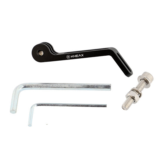 SUPPORT ECLAIRAGE VELO FIXATION FOURCHE KHEAX COMPATIBLE KHOMAM/VEGA/ZUBRA