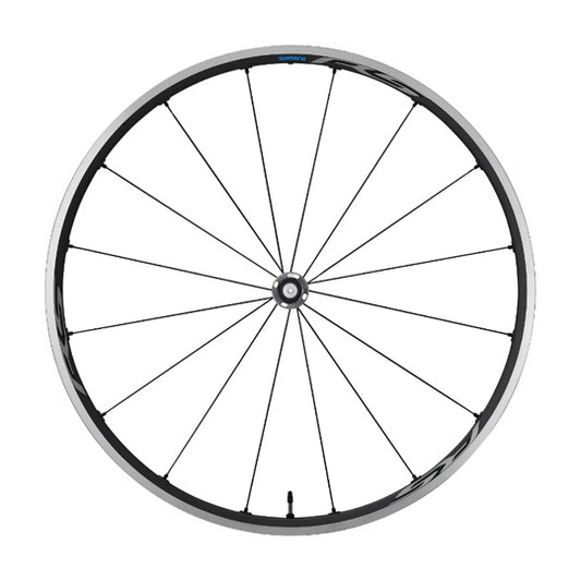 ROUE ROUTE 700 AV BLOCAGE JANTE NOIR SHIMANO RS500 TUBELESS MOY SHIMANO