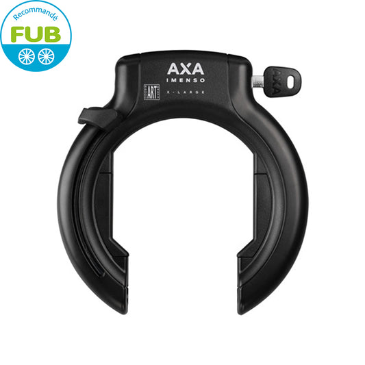 ANTIVOL VELO FER A CHEVAL AXA IMENSO X LARGE NOIR (OUVERTURE 95MM/OPTION CABLE ANTIVOL)