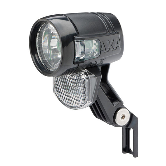ECLAIRAGE VELO AV/PROJECTEUR E-BIKE/VAE AXA BLUELINE 30 6-12V FIXATIONFOURCHE LED