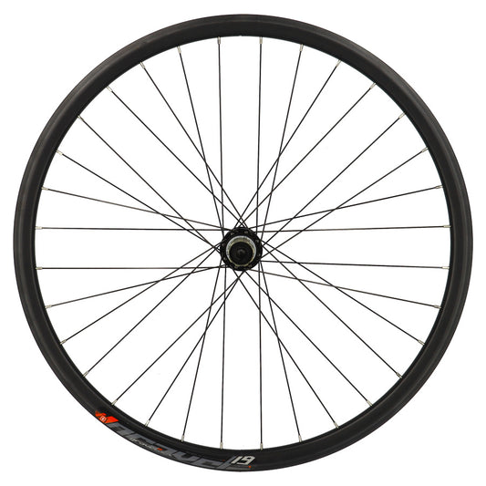 ROUE GRAVEL 700 AR JANTE NOIR MACH1 PULSE 19 TUB. READY MOY. VELOX DISQUE CL AXE TRAV.