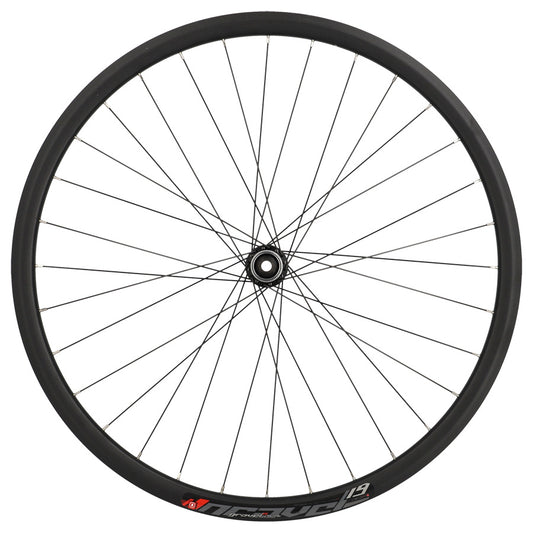 ROUE GRAVEL 700 AV JANTE NOIR MACH1 PULSE 19 TUB. READY MOY. SHIM RS470 DISQUE CL AXE TRAV