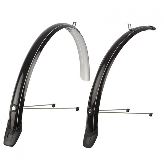 GARDE BOUE VTC 26" POLISPORT TOWNY A TRINGLES 51MM NOIR (PR)
