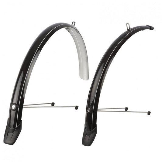 GARDE BOUE VTC 26" POLISPORT TOWNY A TRINGLES 51MM NOIR (PR)