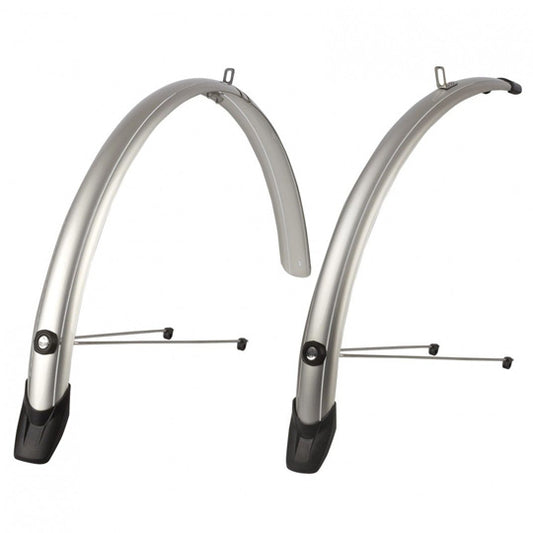 GARDE BOUE VTC 26" POLISPORT TOWNY A TRINGLES 51MM ARGENT (PR)