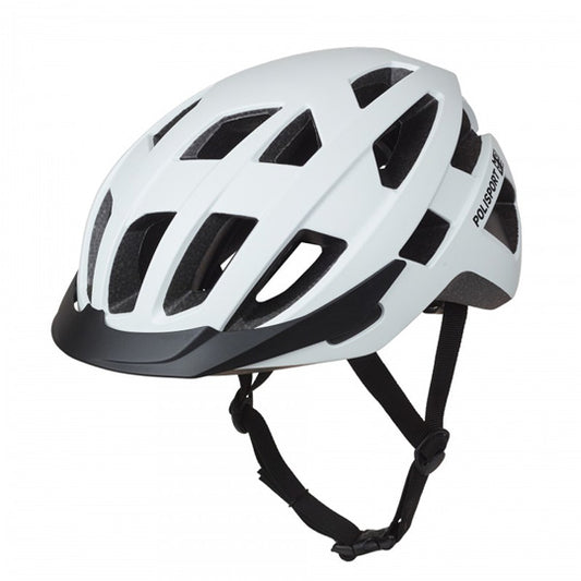CASQUE URBAIN POLISPORT CITY MOVE BLANC MAT IN MOLD REGLAGE OCCIPITAL T.M 54/58