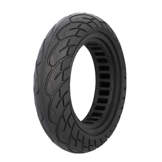 PNEU TROTTINETTE ELECTRIQUE 10"X2.50 PLEIN ALVEOLE NOIR TALON 34MM