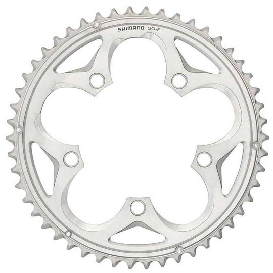 PLATEAU CYCLO CROSS DOUBLE DIAM 110 46DTS ARGENT SHIMANO ORIGINE CX50 5 BRANCHES 10V.