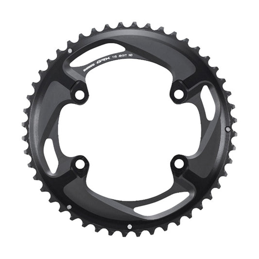 PLATEAU GRAVEL DOUBLE DIAM 110 EXTER 48DTS NOIR SHIMANO ORIGINE GRX810 4 BRANCHES 11V.