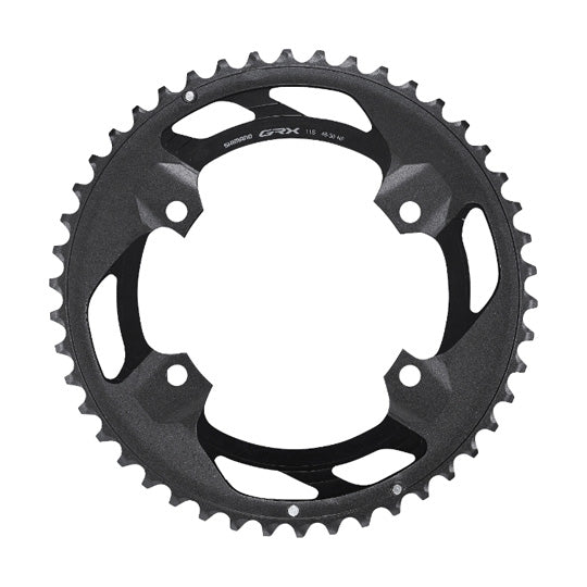 PLATEAU GRAVEL DOUBLE DIAM 110 EXTER 46DTS NOIR SHIMANO ORIGINE GRX600 4 BRANCHES 11V.