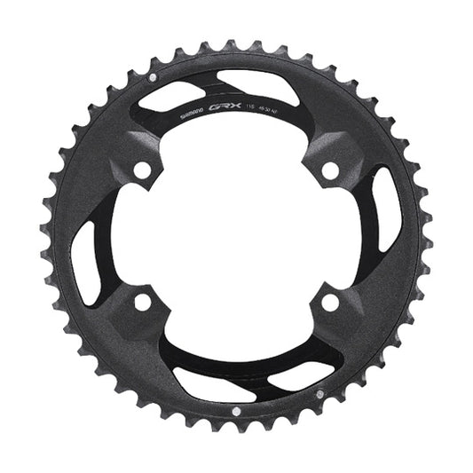 PLATEAU GRAVEL DOUBLE DIAM 110 EXTER 46DTS NOIR SHIMANO ORIGINE GRX600 4 BRANCHES 11V.