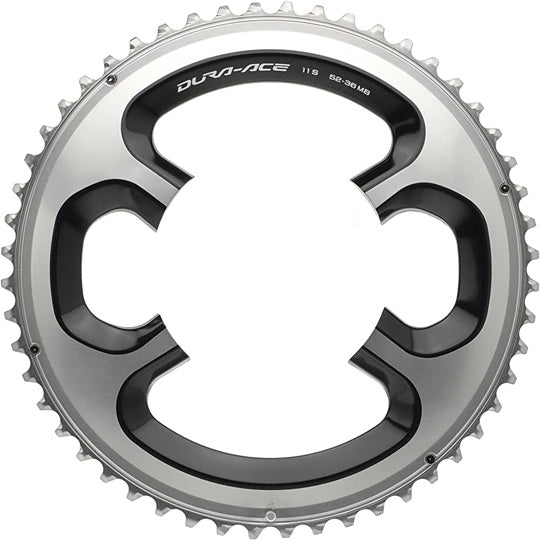 PLATEAU ROUTE DIAM 110 EXTER 52DTS ARGENT SHIMANO ORIGINE DURA ACE 9000 11V. (4 BRANCHES)