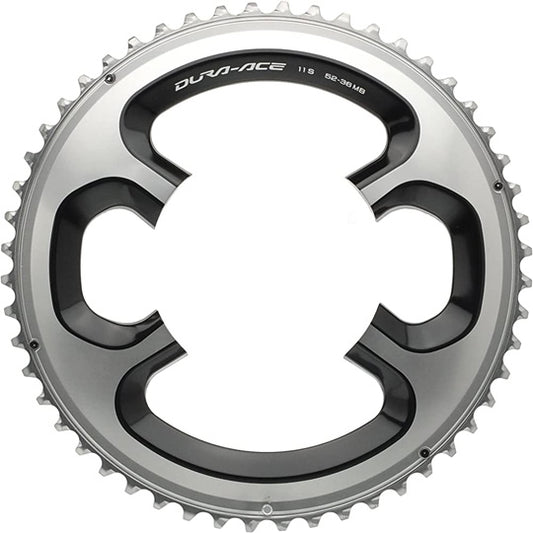 PLATEAU ROUTE DIAM 110 EXTER 52DTS ARGENT SHIMANO ORIGINE DURA ACE 9000 11V. (4 BRANCHES)