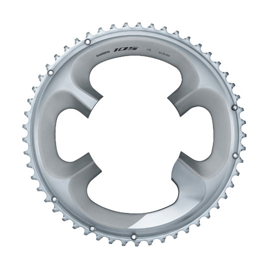PLATEAU ROUTE DIAM 110 EXTER 53DTS ARGENT SHIMANO ORIGINE 105 R7000 11V. (4 BRANCHES)