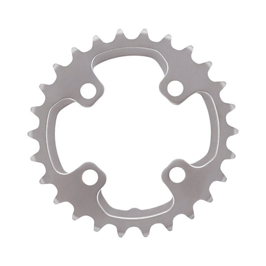 PLATEAU VTT DOUBLE DIAM 64 INTER 26DTS ARGENT 4 BRANCHES SHIMANO ORIGINE DEORE XT M785