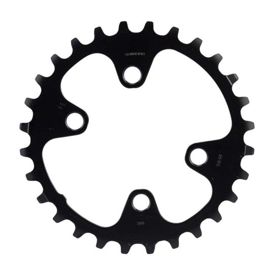 PLATEAU VTT DOUBLE DIAM 64 INTER 28DTS NOIR 4 BRANCHES SHIMANO ORIGINE DEORE M6000 10V