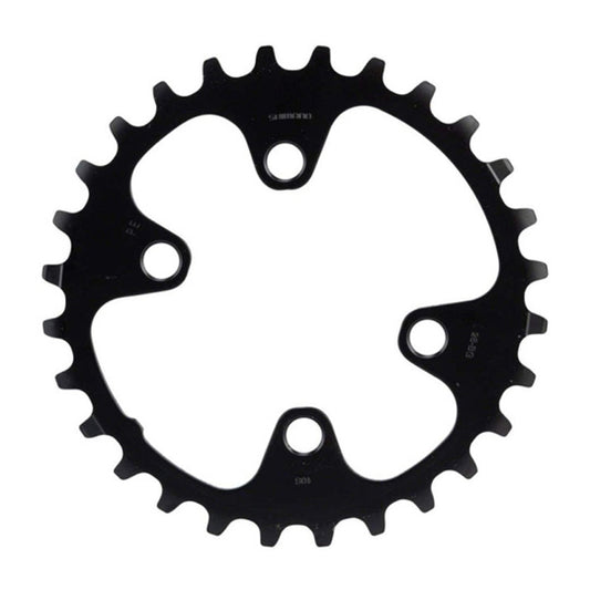 PLATEAU VTT DOUBLE DIAM 64 INTER 28DTS NOIR 4 BRANCHES SHIMANO ORIGINE DEORE M6000 10V