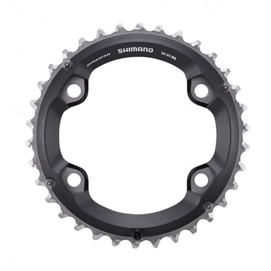 PLATEAU VTT DOUBLE DIAM 96 EXTER 34DTS NOIR 4 BRANCHES SHIMANO ORIGINE SLX M7000 11V