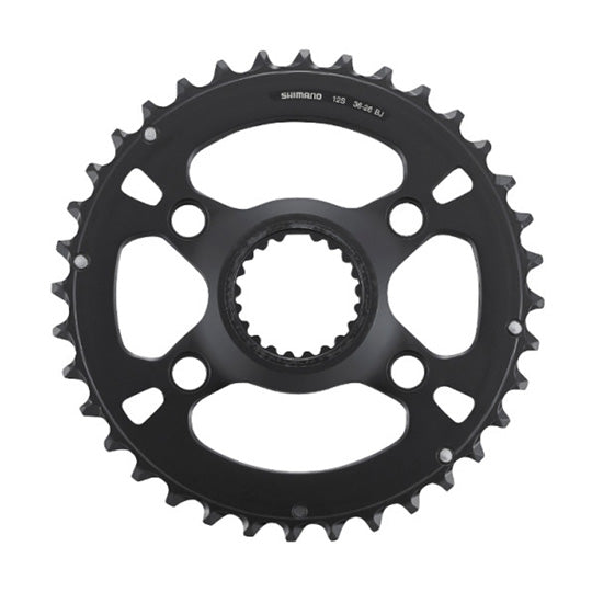 PLATEAU VTT DOUBLE DIAM 96 EXTER 36DTS NOIR 4 BRANCHES SHIMANO ORIGINE SLX M7100 12V