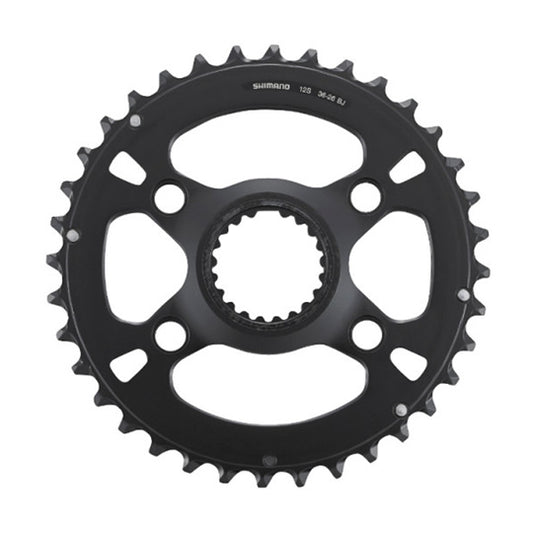 PLATEAU VTT DOUBLE DIAM 96 EXTER 36DTS NOIR 4 BRANCHES SHIMANO ORIGINE SLX M7100 12V