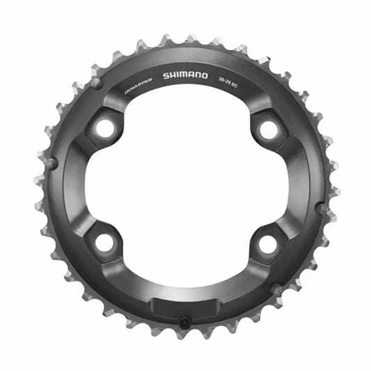 PLATEAU VTT DOUBLE DIAM 96 EXTER 36DTS NOIR 4 BRANCHES SHIMANO ORIGINE XT M8000 11V