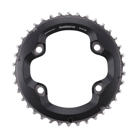 PLATEAU VTT DOUBLE DIAM 96 EXTER 38DTS NOIR 4 BRANCHES SHIMANO ORIGINE SLX M7000 11V
