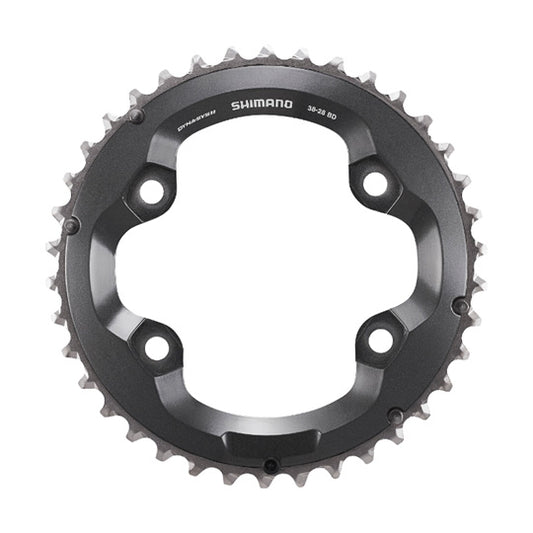 PLATEAU VTT DOUBLE DIAM 96 EXTER 38DTS NOIR 4 BRANCHES SHIMANO ORIGINE XT M8000 11V