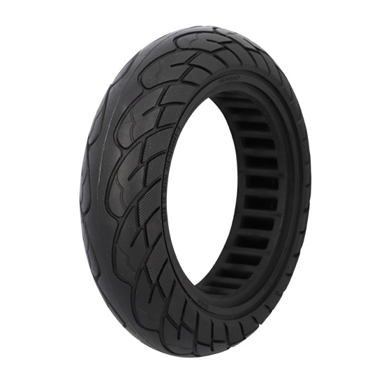 PNEU TROTTINETTE ELECTRIQUE 10"X2.50 PLEIN ALVEOLE NOIR TALON 42MM