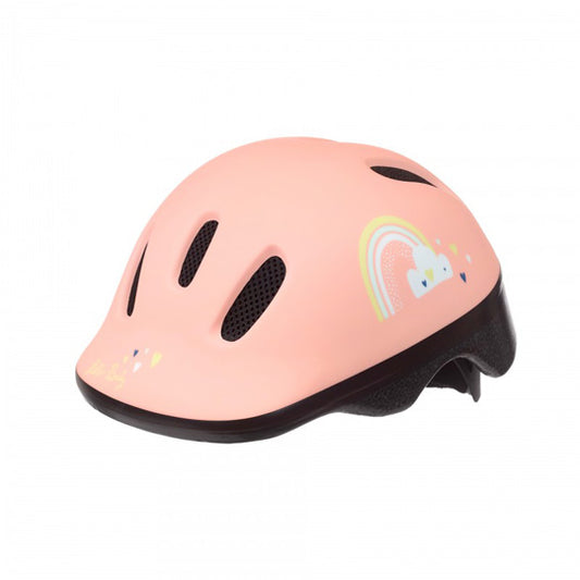 CASQUE ENFANT BABY POLISPORT XXS KIDS BABY HAPPY RAINBOW ROSE AVEC REGLAGE OCCIPITAL 44/48