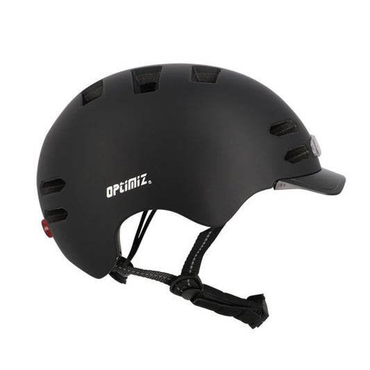 CASQUE URBAIN OPTIMIZ O374 NOIR MAT IN MOLD REG. OCCIPITAL ECLAIR. AV/AR T.L (58/61)